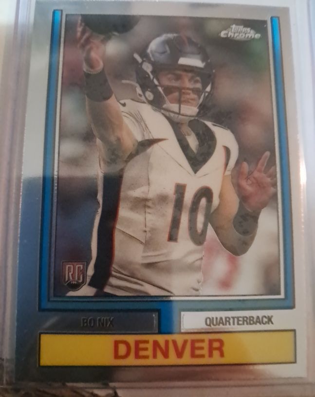2024 Topps Chrome 1974 Throwback #74TF-4 Bo Nix — front