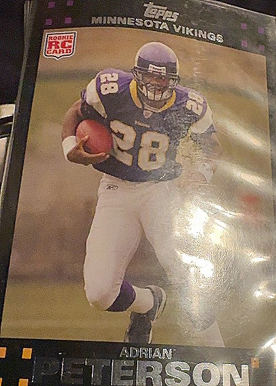 2007 Topps #Adrian Peterson Rookie Card — front