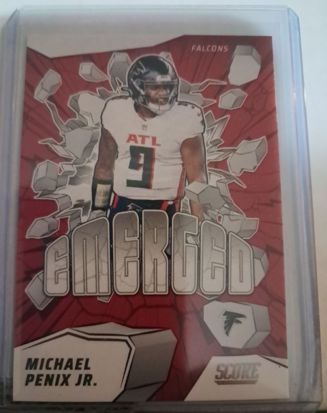 2025 Panini Score #7 Michael Penix Jr. Emerged — front