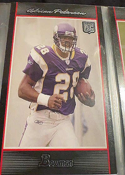 2007 Bowman #126 Adrian Peterson — front