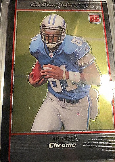 2006 Bowman Chrome #Calvin Johnson Rookie Card — front