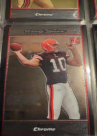 2007 Bowman Chrome #BC57 Brady Quinn — front