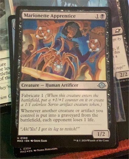 2024 Modern Horizons 3 #0100 Marionette Apprentice — front
