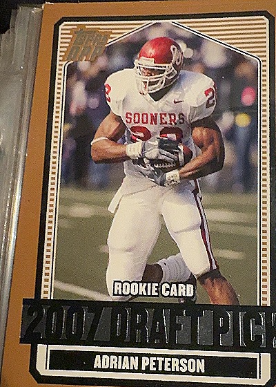 2007 Topps Draft Picks and Prospects #135 Adrian Peterson — front