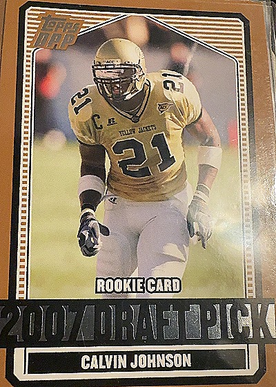 2007 Topps Draft Picks and Prospects #132 Calvin Johnson — front
