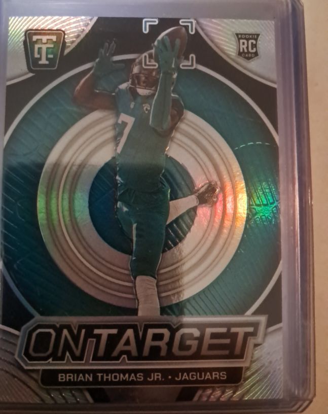 2024 Panini Totally Certified #2 Brian Thomas Jr. On Target Rookie Card — front