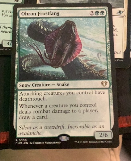 2023 Commander Masters #309 Ohran Frostfang — front