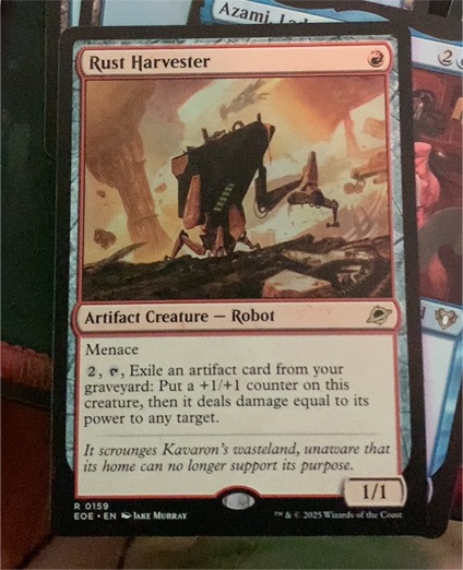 2025 Edge of Eternities #159 Rust Harvester — front