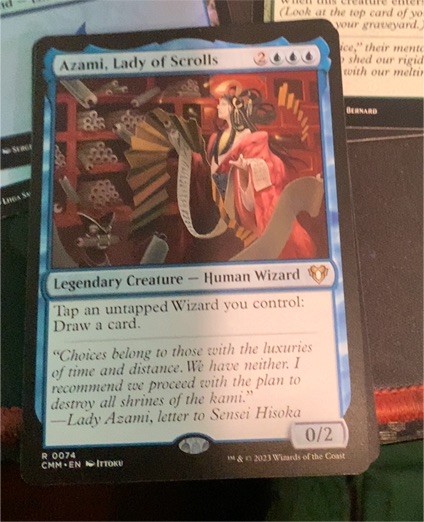 2023 Magic: The Gathering #0074 Azami, Lady of Scrolls — front