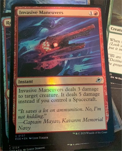 2025 Magic: The Gathering #0137 Invasive Maneuvers — front