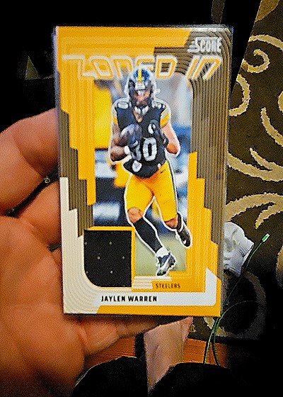 2025 Panini Score Zoned In #ZON-JWN Jaylen Warren — front