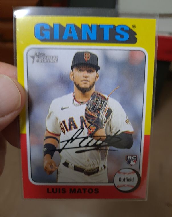2024 Topps Heritage #101 Luis Matos — front
