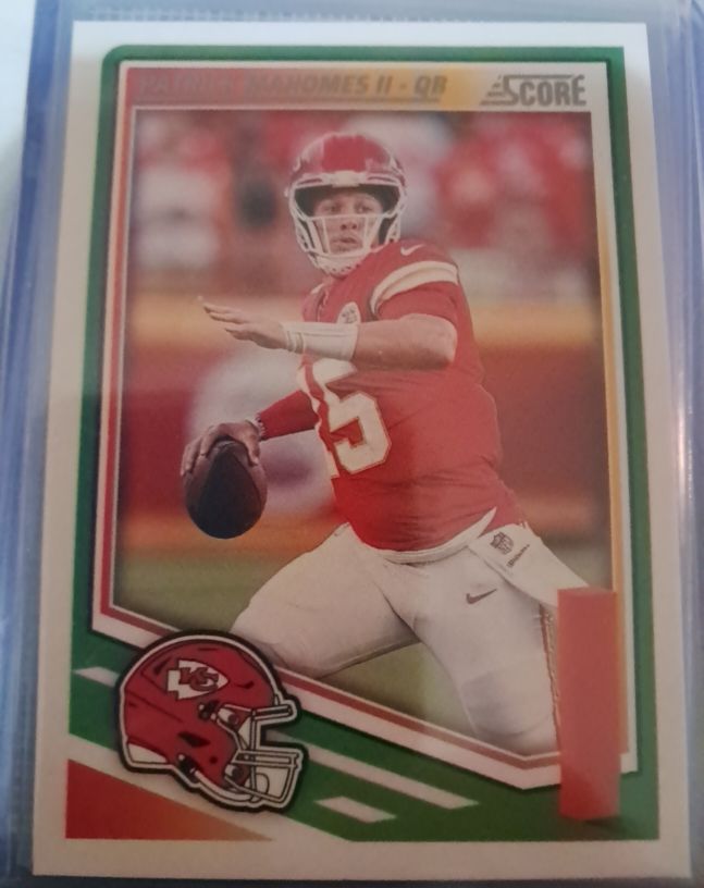 2025 Score Football #100 Patrick Mahomes II — front
