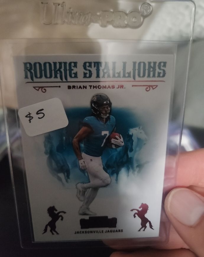 2024 Panini Contenders #14 Brian Thomas Jr. Rookie Stallions — front