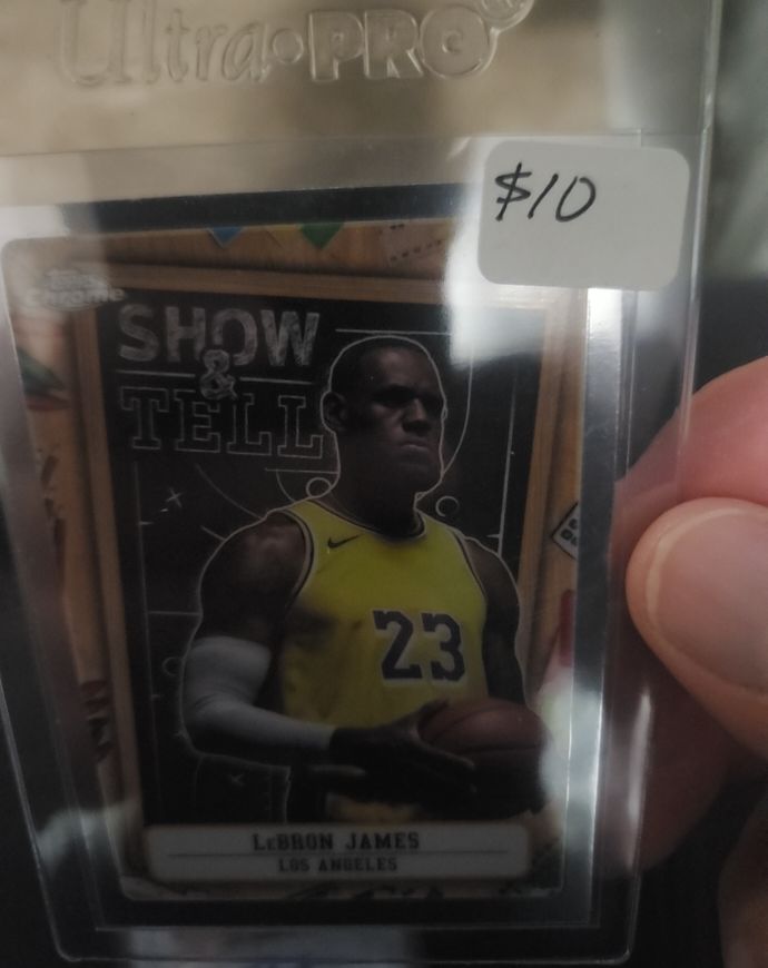 2024-25 Topps Chrome #ST-6 LeBron James Show & Tell — front
