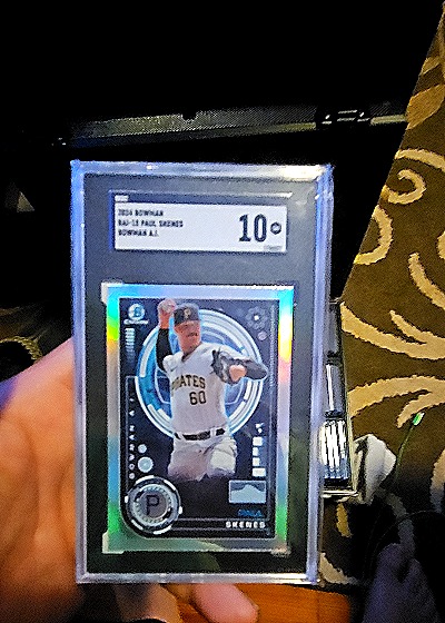 2024 Bowman Chrome #BAI-15 Paul Skenes AI — front