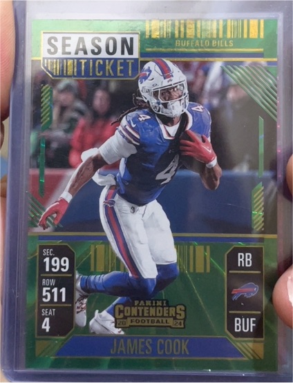 2024 Panini Contenders Season Ticket #10 James Cook — front