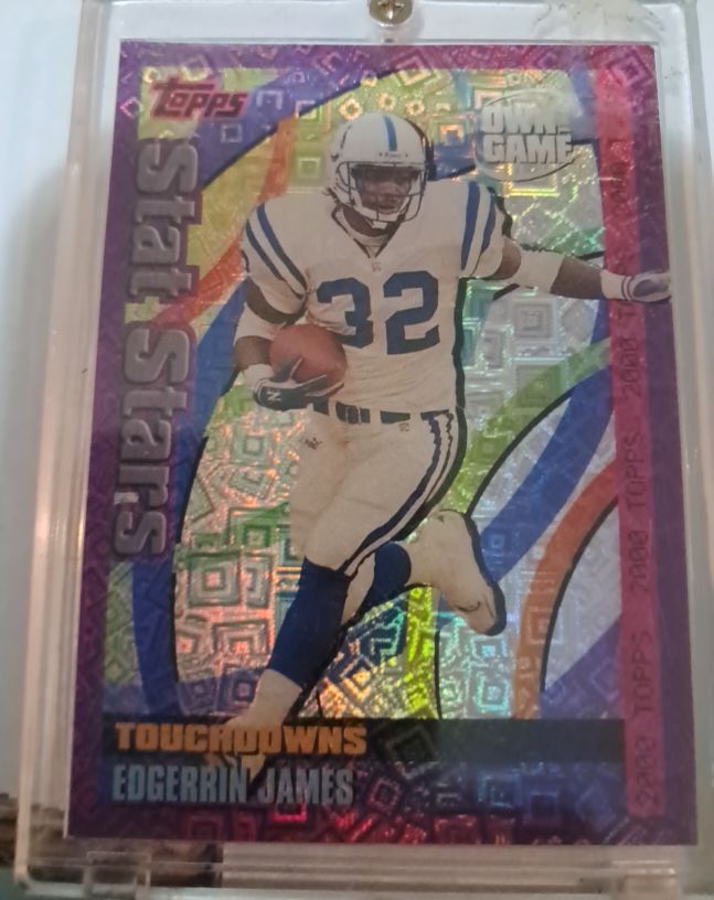 2000 Topps Stat Stars Own the Game #OTG28 Edgerrin James — front
