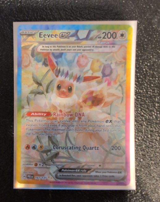2025 Pokémon Prismatic Evolutions #167 Eevee ex — front
