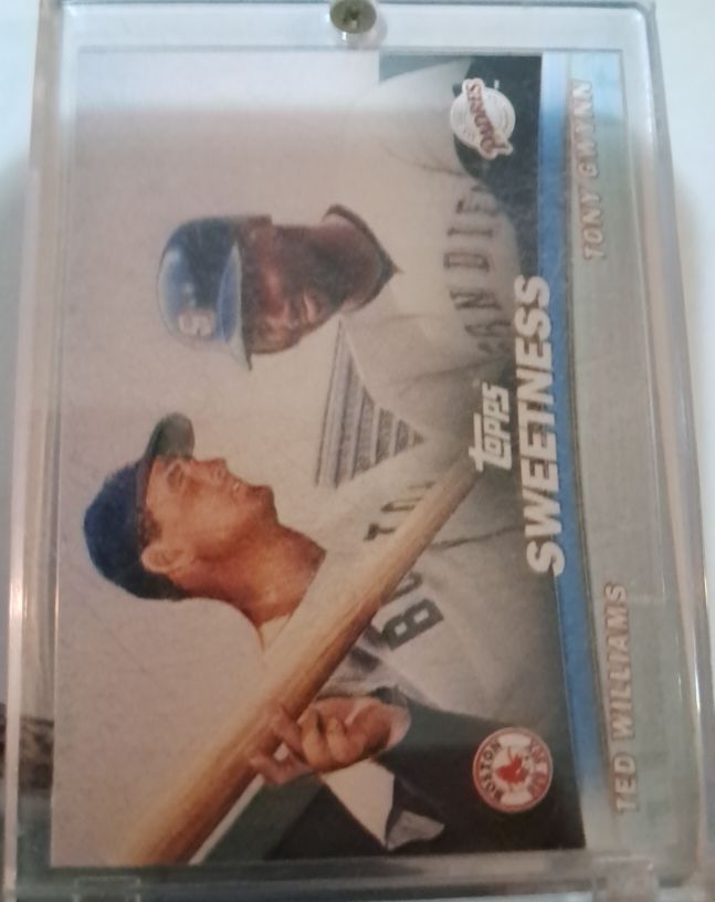 2001 Topps Combos Sweetness #TC15 Ted Williams / Tony Gwynn — front
