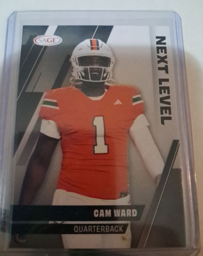 2025 Sage High Series #104 Cam Ward Next Level — front