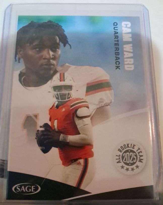 2025 Sage All Rookie Team #163 Cam Ward — front