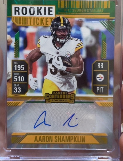 2024 Panini Contenders Rookie Ticket #289 Aaron Shampklin — front
