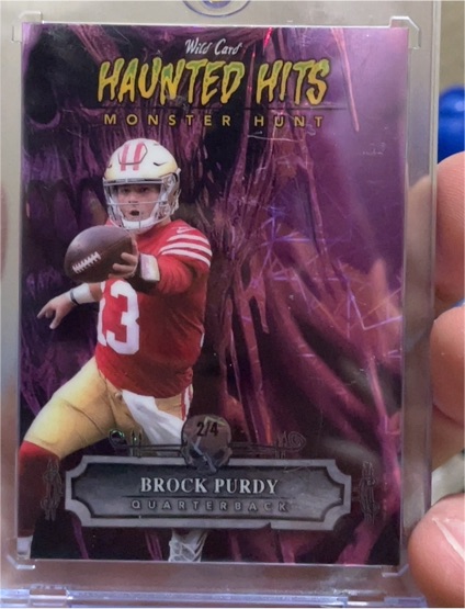 2024 Wild Card Haunted Hits Monster Hunt #2/4 Brock Purdy — front