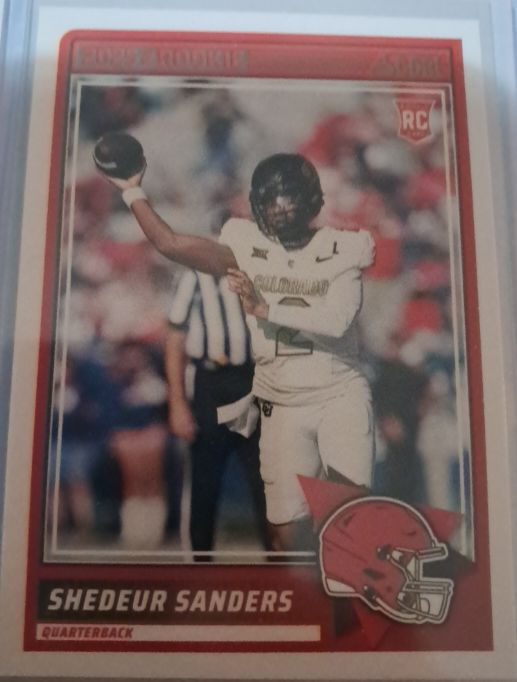 2025 Panini Score #15 Shedeur Sanders RC Cleveland Browns — front