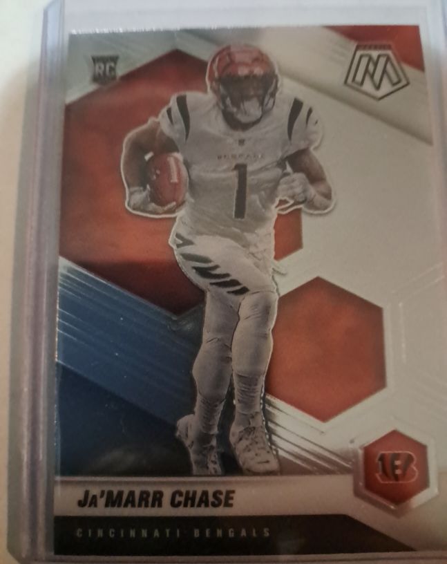 2021 Panini Mosaic #307 Ja'Marr Chase Rookie Card — front