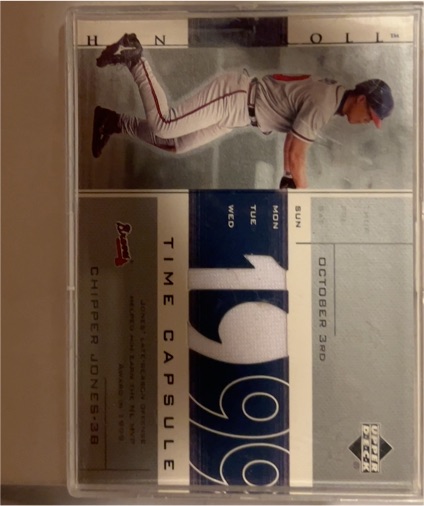 2002 Upper Deck Honor Roll Time Capsule #Chipper Jones — front