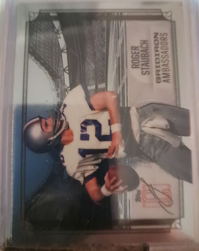 2024 Topps Signature Class #GA-18 Roger Staubach Gridiron Ambassadors — front