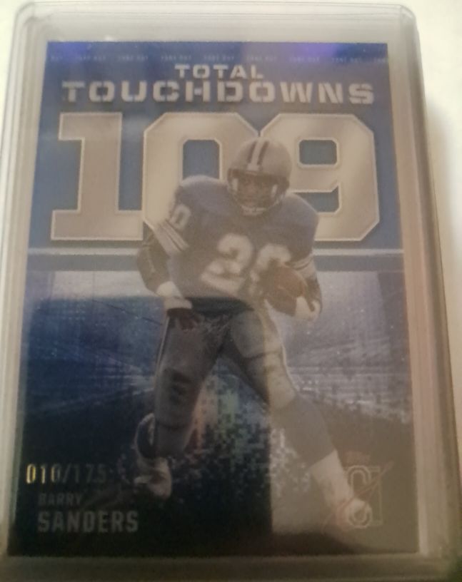 2024 Topps Signature Class Zone Out Total Touchdowns Barry Sanders #ZO-13 — front