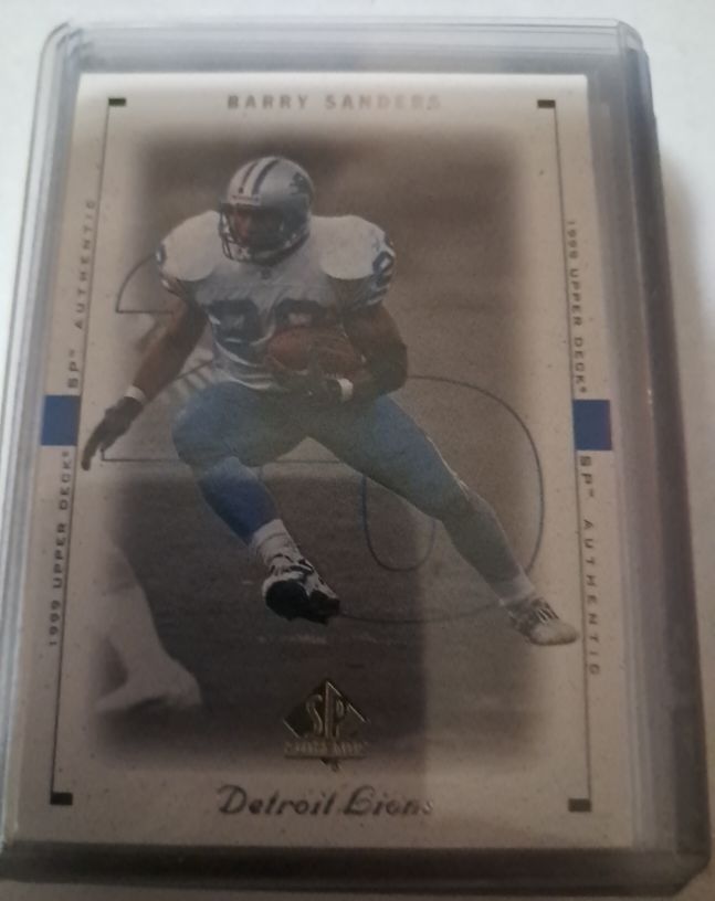 1999 Upper Deck SP Authentic #28 Barry Sanders — front