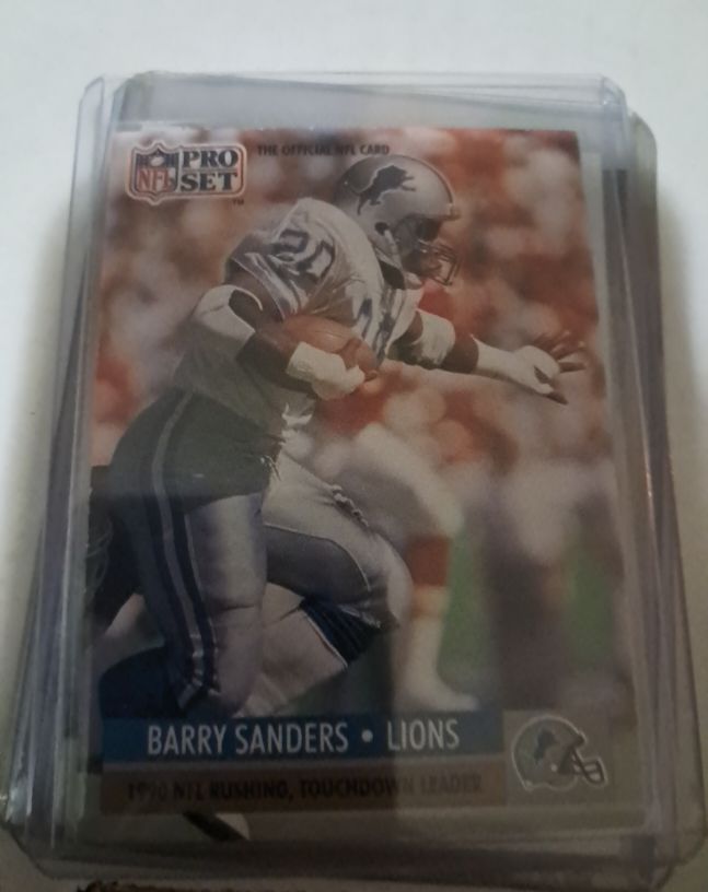 1991 Pro Set #10 Barry Sanders — front