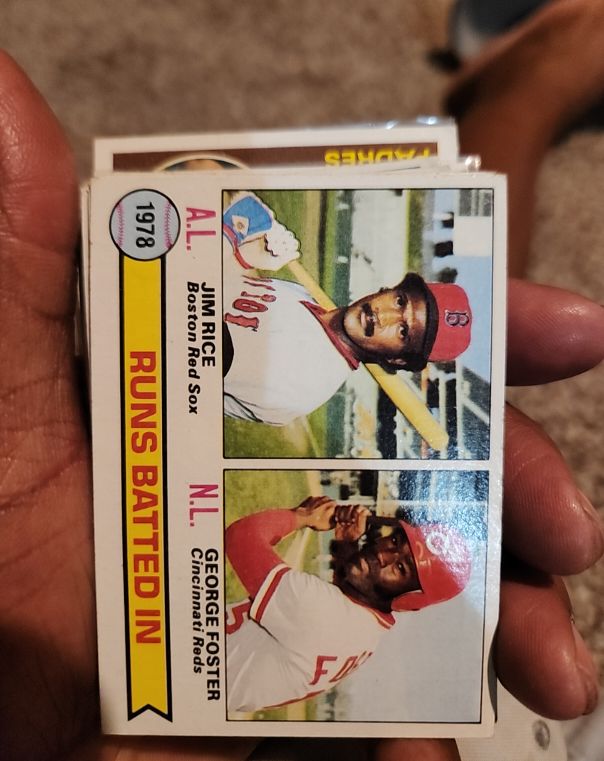 1979 Topps #1 1978 Batting Leaders Jim Rice / George Foster — front