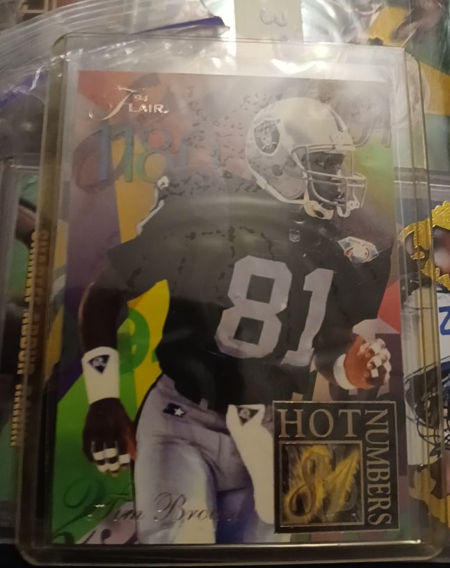 1994 Flair Hot Numbers #3 Tim Brown — front