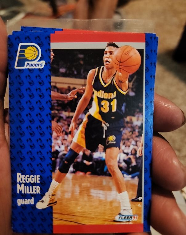 1991-92 Fleer #83 Reggie Miller — front