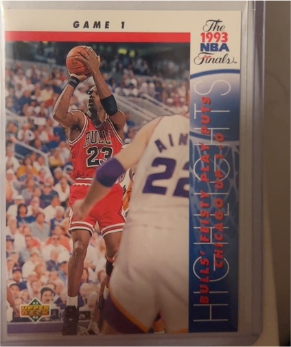 1993-94 Upper Deck #198 Michael Jordan 1993 NBA Finals Game 1 — front