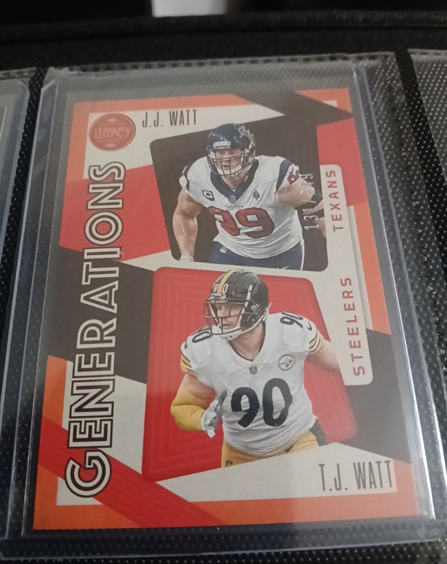 2023 Panini Legacy Generations #GEN-8 J.J. Watt, T.J. Watt — front
