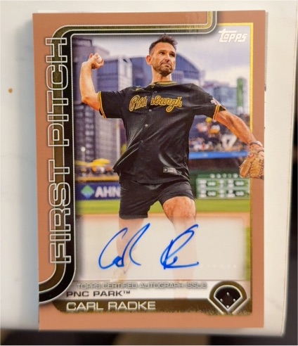 2025 Topps Series 1 #FP-6 Carl Radke First Pitch — front
