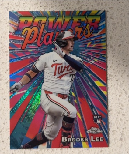 2025 Topps Chrome #PP-23 Brooks Lee Power Players Rookie Card — front