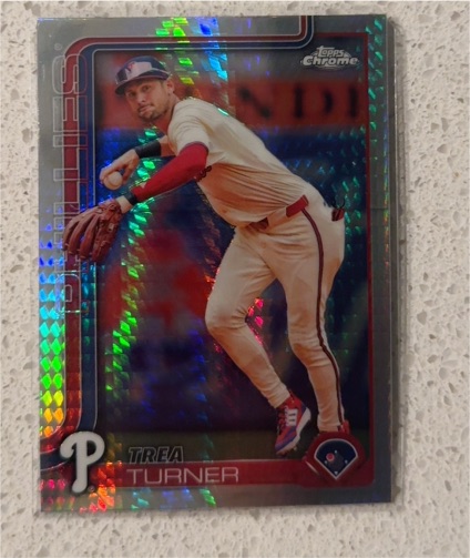 2025 Topps Chrome #208 Trea Turner — front