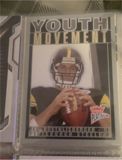 2004 Fleer Platinum Youth Movement #5YM Ben Roethlisberger — front