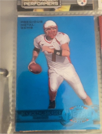 1998 Fleer Retro Precious Metal Gems #98 Ben Roethlisberger — front