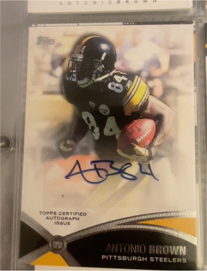 2012 Topps Prolific Playmakers Autograph #PPA-ABR Antonio Brown — front