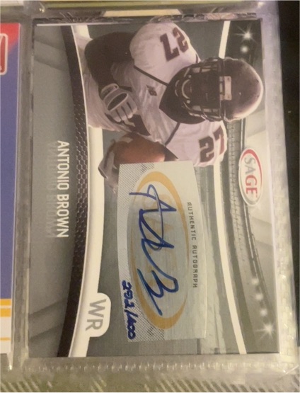 2010 SAGE #A-27 Antonio Brown — front