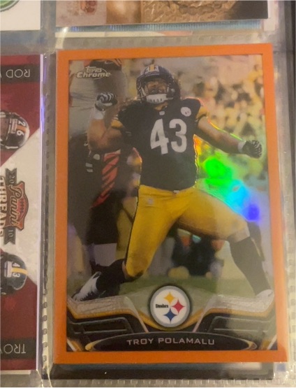 2013 Topps Chrome #123 Troy Polamalu — front