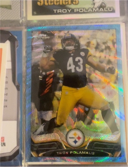 2013 Topps Chrome #123 Troy Polamalu — front