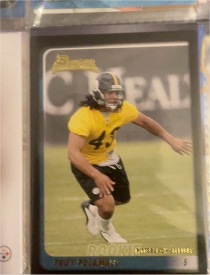 2003 Bowman #257 Troy Polamalu Rookie Card — front
